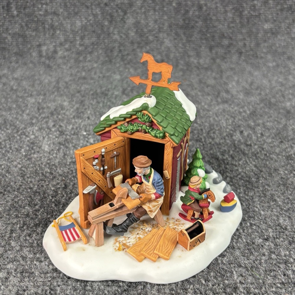Department 56 The Woodworker 56619 New England Village Series Retired Boxed Vtg